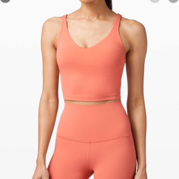 NWT Lululemon align tank rustic coral size 4 - Picture 2 of 5